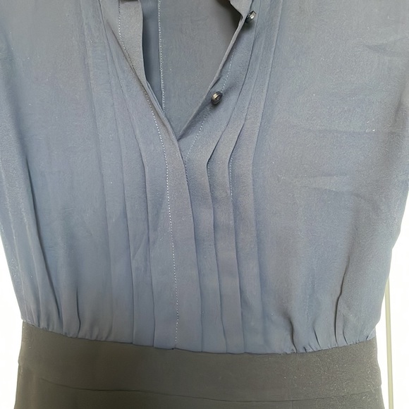 The Kooples mini dress with leather trim - Picture 2 of 5